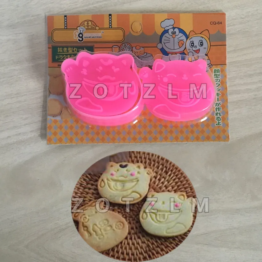 2 шт./компл. с изображением из мультфильма Lucky Cat Maneki Neko пластиковые формочки для
