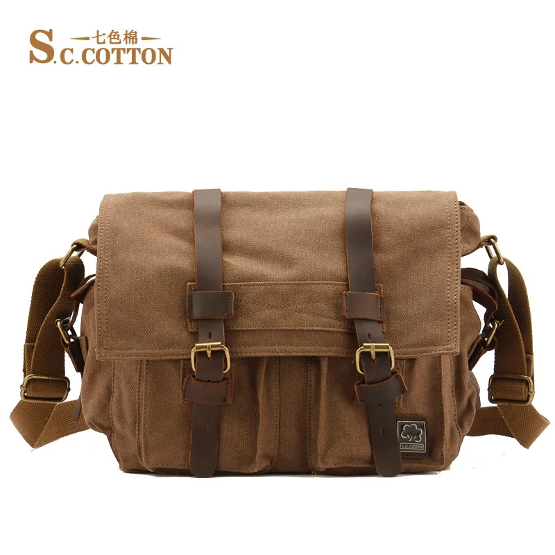 Мужская Холщовая Сумка на плечо AETOO сумка для цифровой зеркальной камеры Canon|canvas