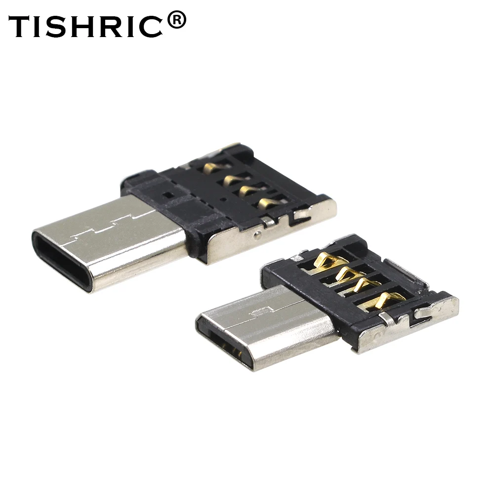 Кабель для передачи данных TISHRIC OTG Type c адаптер Micro USB Xiaomi Huawei Samsung мышь usb флеш