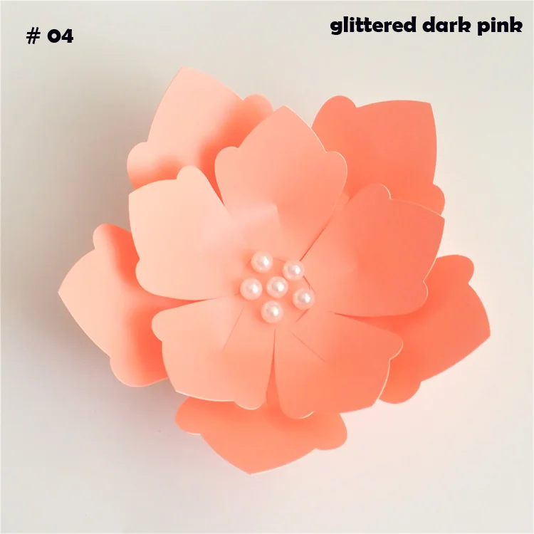 Glittered as picture 5 минут легко DIY Бумажные цветы для свадебных фонов украшения бумажные поделки детская комната деко детский душ видео учебник - Цвет: Glittered as picture