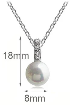 Ожерелье и серьги с круглым жемчугом|necklace earrings jewelry set|fashion setjewelry sets |