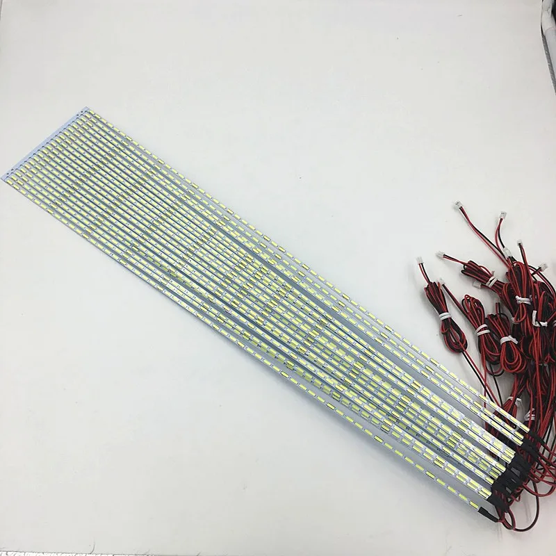 10 шт./лот 42 дюйма 7020 LED алюминиевая пластина кромка подсветка лампы обновление для