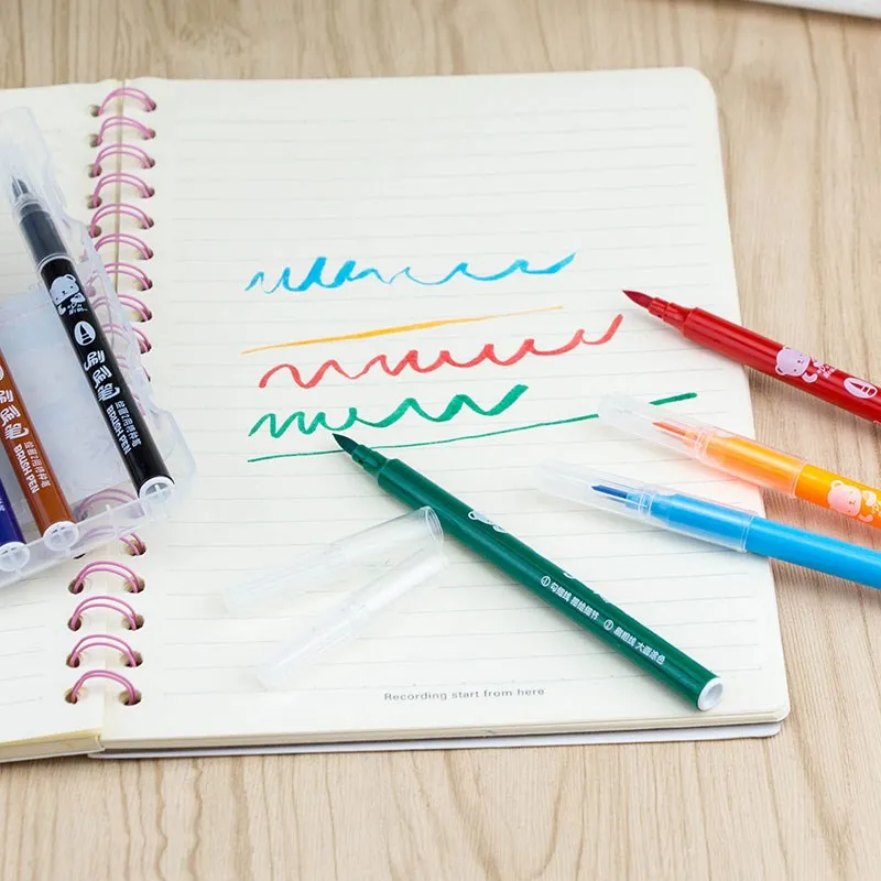 12/24 цвета/набор цветная ручка с мягким наконечником|color marker pens|color markerswater color pen |
