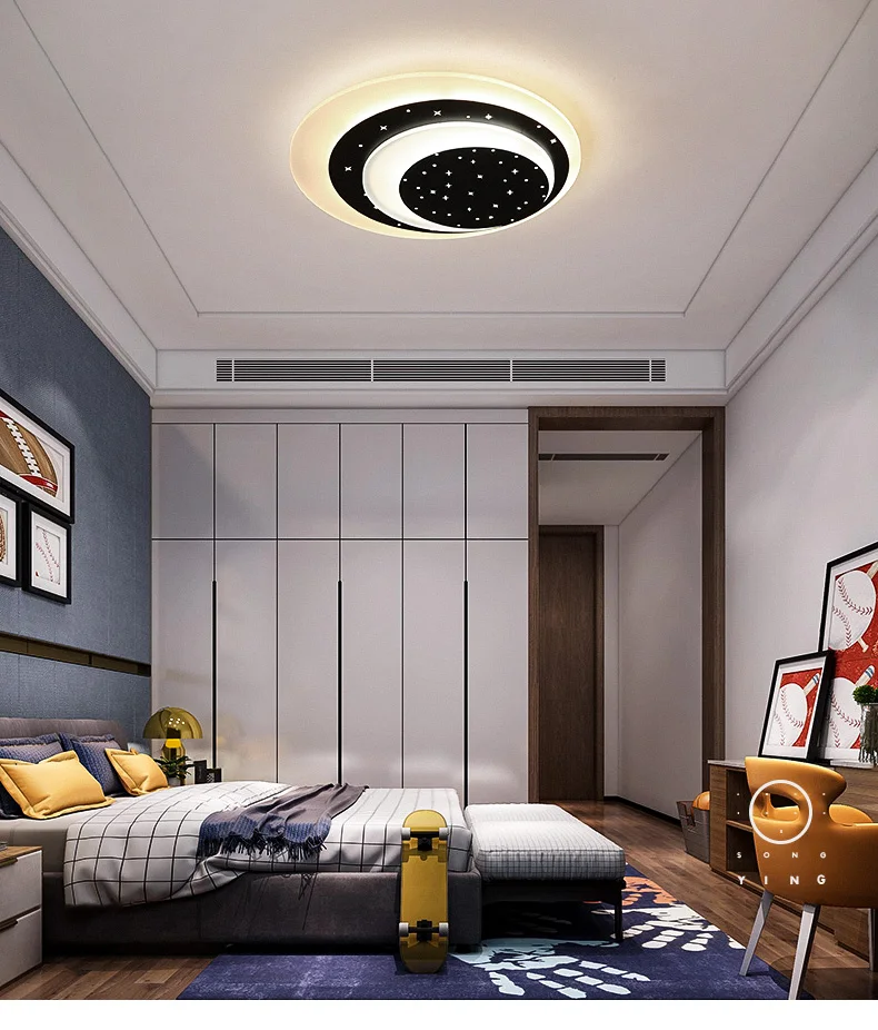 Children's room lamp bedroom simple modern boy girl cartoon creative stars led ceiling | Лампы и освещение