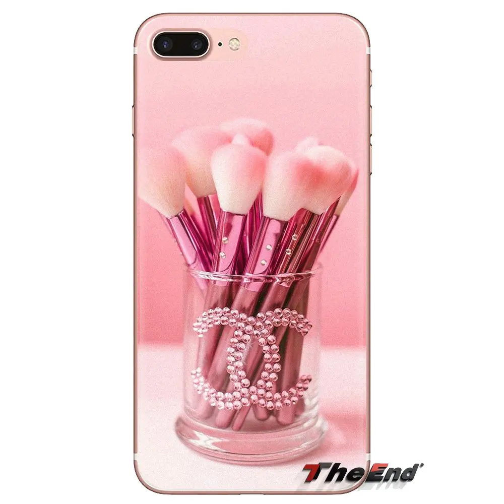 For Huawei G7 G8 P7 P8 P9 P10 P20 P30 Lite Mini Pro P Smart Plus 2017 2018 2019 Pink Girl Makeup product portfolio Phone Housing |