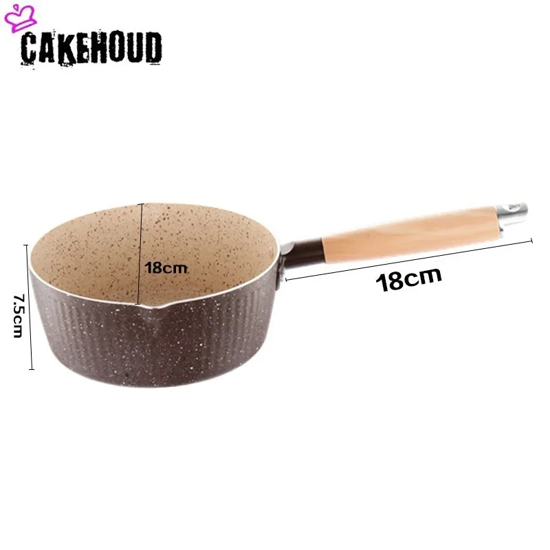 CAKEHOUD кухонный горшок для готовки Maifan Камень антипригарное приготовление лапши горячего молока японский стиль Снежная сковорода универсальная посуда