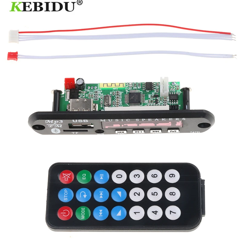 Kebidu беспроводной Bluetooth MP3 декодер плата с дистанционным управлением модуль для