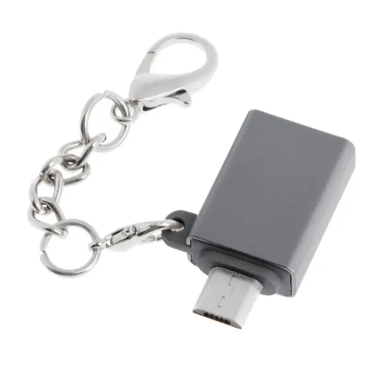 Micro USB на USB 3,0 Женский OTG на ходу адаптер с цепочкой для samsung S7S6 Edge S4S3 Xiaomi huawei Android Смартфон стол