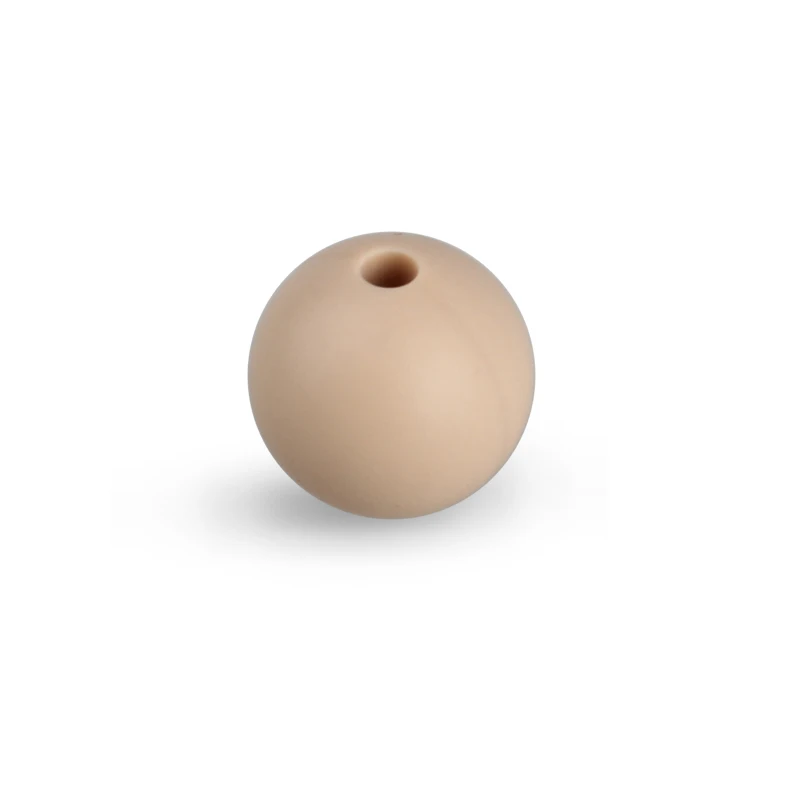 55 Oatmeal Keep& grow, 100 шт, силиконовые бусины, Круглые, 12 мм, Детские Прорезыватели для зубов, ожерелье, жевательные бусины для соски, клипсы, ювелирные изделия, игрушки для прорезывания зубов - Цвет: 55 Oatmeal