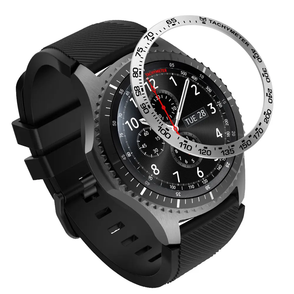 Gear s3 Frontier ремешок для samsung galaxy watch 46 мм ремешок ободок для galaxy watch 46 мм Шестерня S3 металлический ободок кольцо клейкая крышка