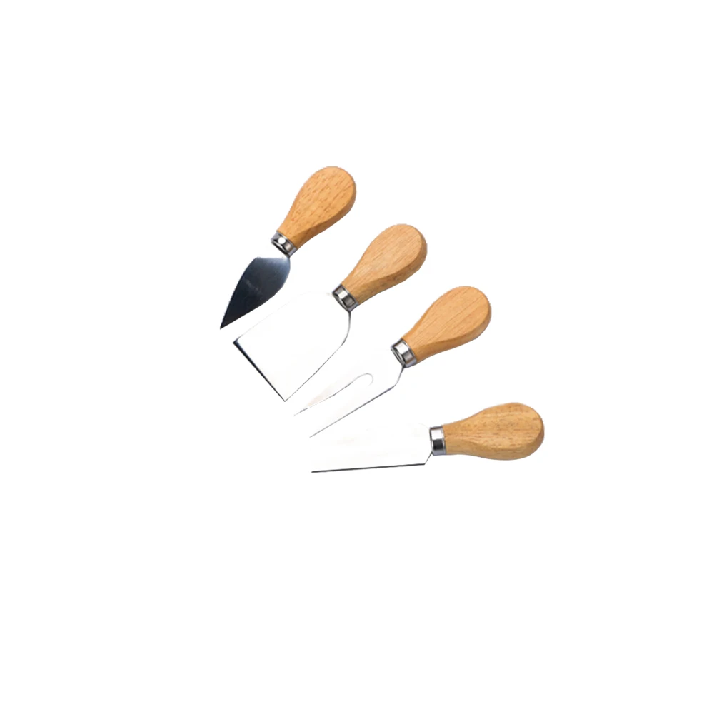 4 шт. Набор ножей бард набор дубовая бамбуковая деревянная ручка нож для сыра