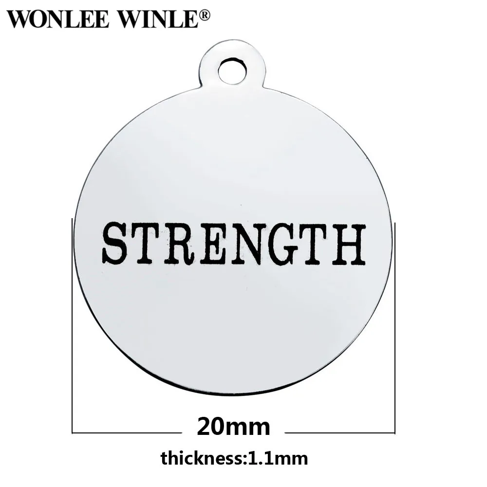 Wonlee Winle 316l нержавеющая сталь мир Будьте счастливы вдохновляющие буквы круглые