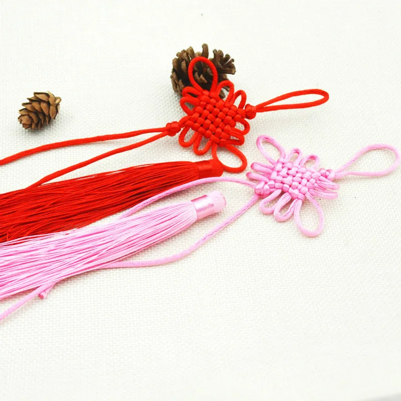 10 шт./лот китайский узел кисточка бахрома для веера гребень закладки головные