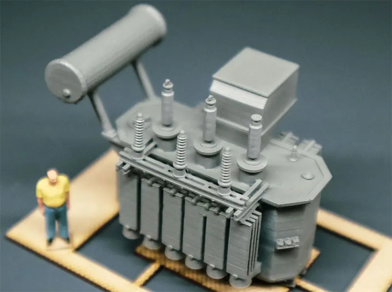 1/87 трехфазный масляный трансформатор электростанция песочный стол сцена