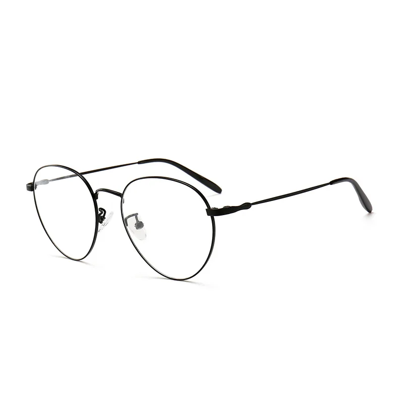 Fashion Women Optical Glasses Gold Metal Frame Round Eyeglasses Vintage Reading Clear Lens Men's Frames with box FML |