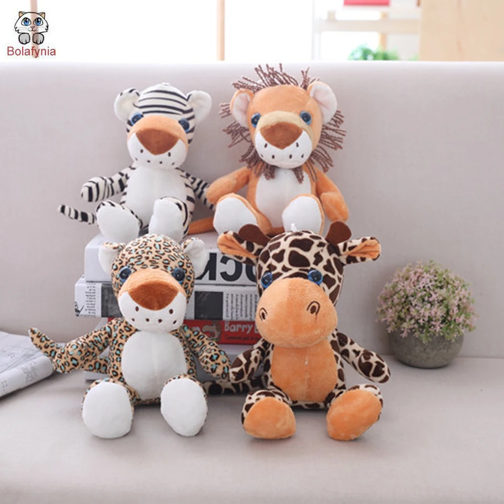 Детские плюшевые игрушки Лев тигр леопард Детский Рождественский подарок на
