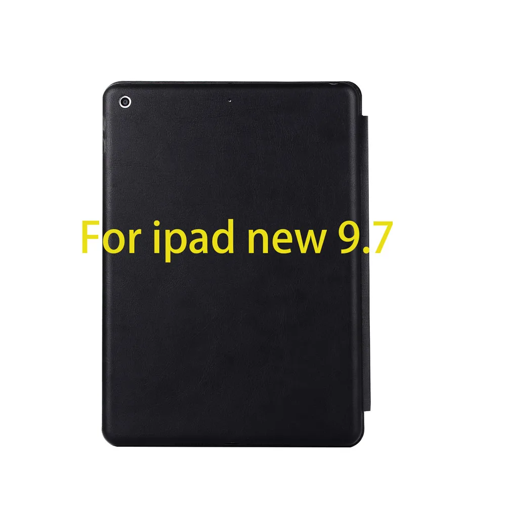 Black-new 9.7 Чехол для планшета для нового iPad 9,7 дюймов, 1:1 из искусственной кожи, защитный чехол для iPad Apple Air 1, умный чехол с функцией автоматического сна/пробуждения - Цвет: Black-new 9.7