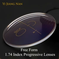 1 74 index wide field free form long corridor multifocal lenses clear color thinnest progressive lenses