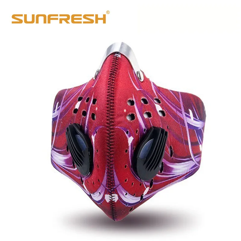 005E005 Велосипедная маска с активированным углем анти-защитные маски Пылезащитная горная велосипедная Спортивная дорожная велосипедная маска для бега - Цвет: 005E005