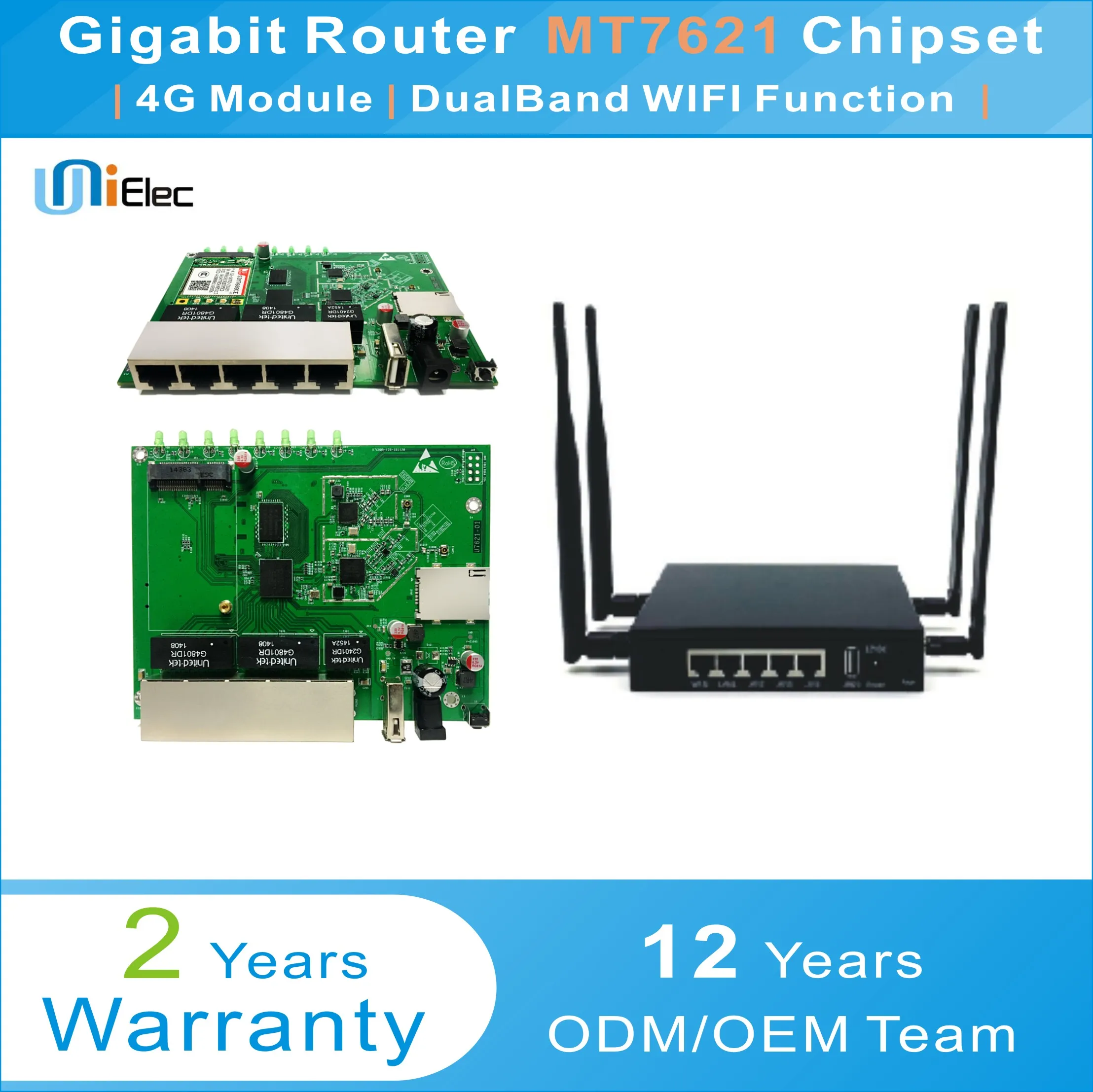 MTK MT7621 корпоративный Беспроводной двухдиапазонный wifi роутер LTE 4G OpenWrt Gigabit MT7621A чипсет sim-карты печатная плата pcba odm OEM плата
