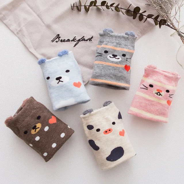 10 пара/лот модные хлопковые носки прямые короткие без пятки с изображением