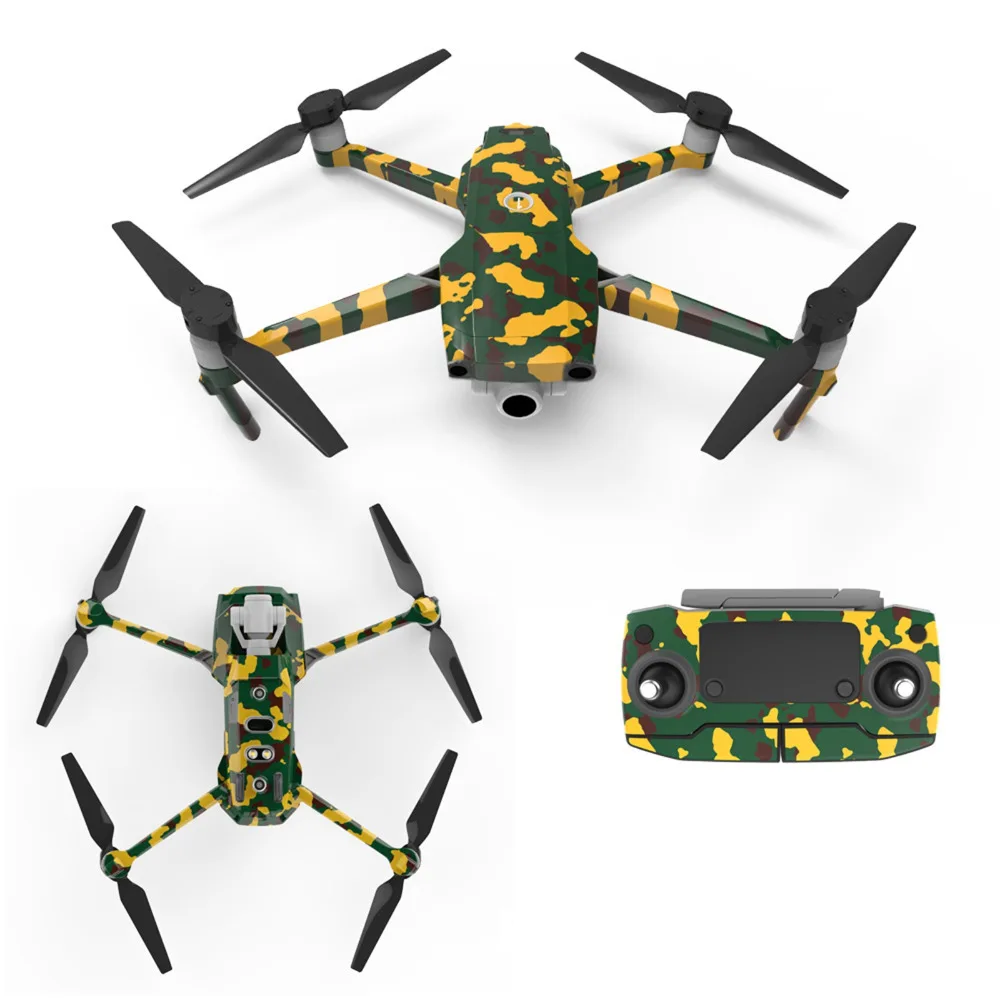 1 комплект камуфляжная Наклейка для DJI Mavic 2 Pro& Zoom Drone кожный чехол Защитная Водонепроницаемая наклейка s части