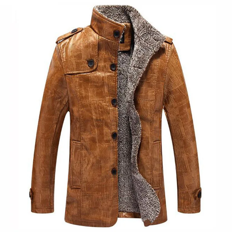 Для мужчин зимняя мода Босоножки из искусственной pu кожи мех внутри теплые