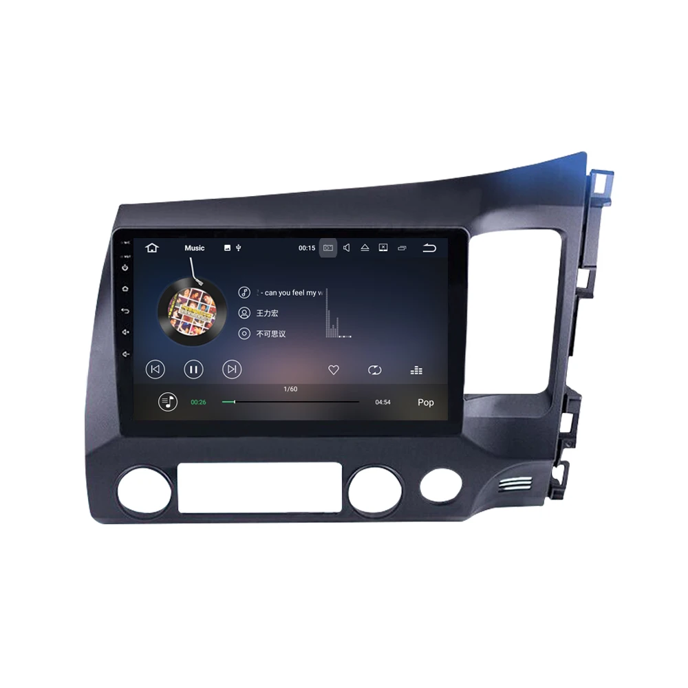 Android 9 0 автомобильный dvd-радиоприемник мультимедиа для Honda CIVIC 2006-2011 с 10 1 дюймовым