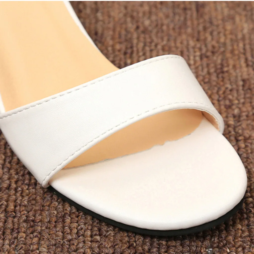 SAGACE/Летние босоножки Женская однотонная обувь с пряжкой на ремешке Элегантная