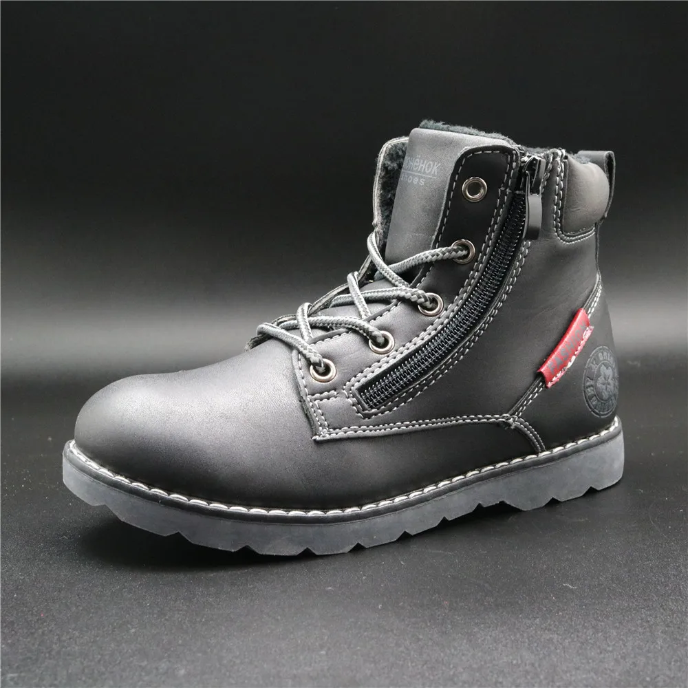 Apakowa/2019 г. Новые зимние детские ботинки для мальчиков и девочек детская обувь