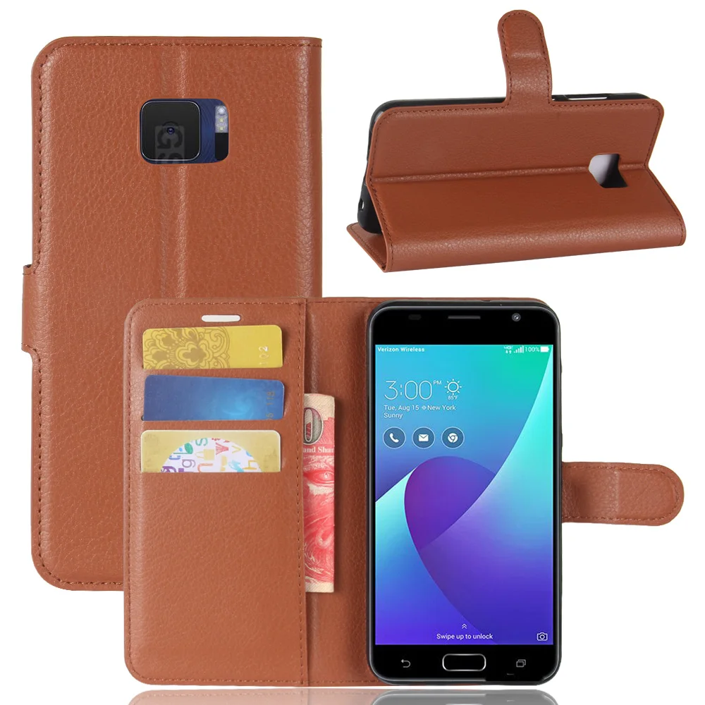 Для Asus Zenfone V V520KLCase Роскошная Обложка на заднюю панель из искусственной кожи чехол