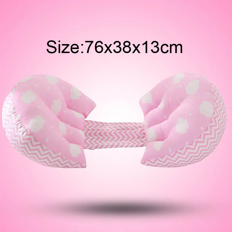 cloud pink Многофункциональная u-образная подушка для поддержки живота для беременных женщин, боковые спальные подушки для беременных - Цвет: cloud pink