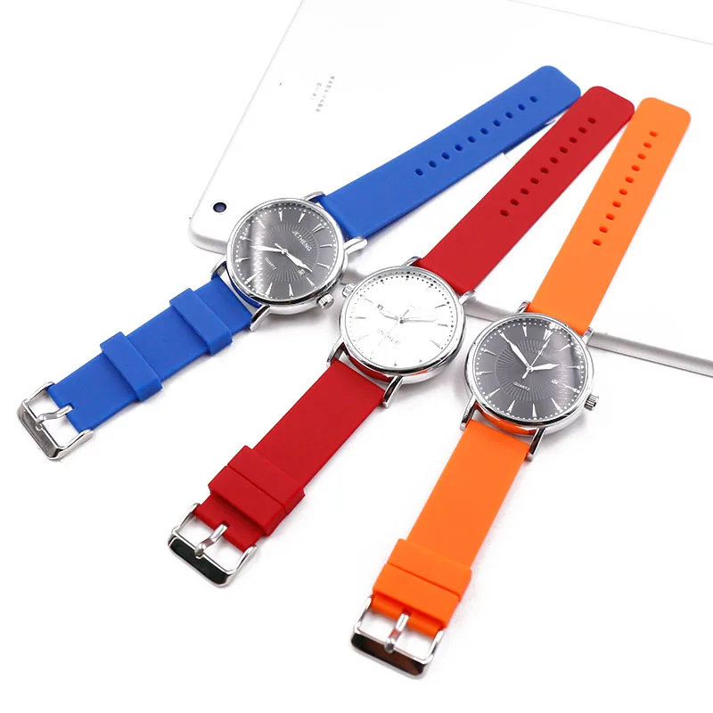 Ремешок силиконовый для мужских часов водонепроницаемый быстросъемный