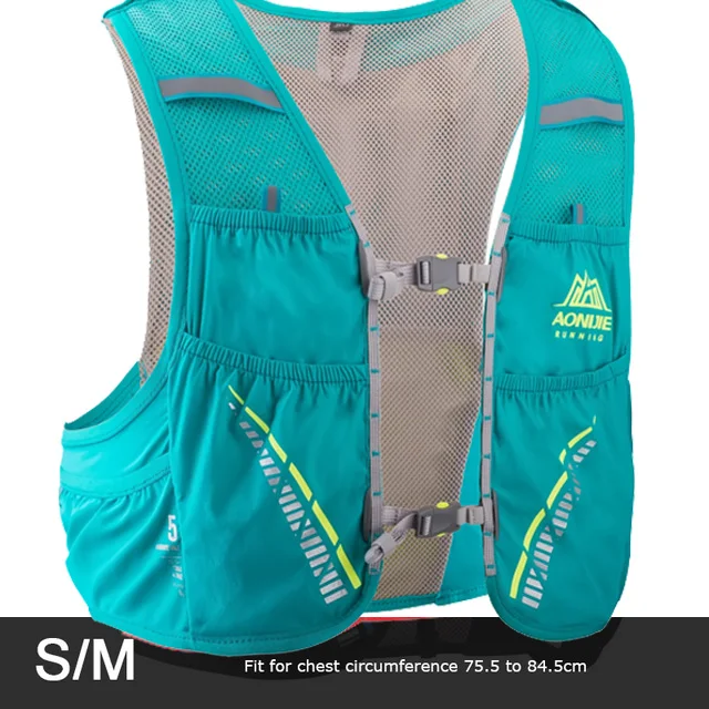 green SM vest only AONIJIE 5L гидратация пакет рюкзак сумка Жилет Жгут водный Пузырь походный Кемпинг бег марафон гонки скалолазание C933 - Цвет: green SM vest only