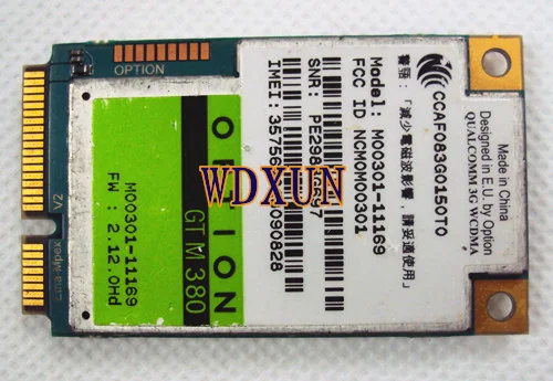 Опция GTM380 3G WWAN MINI PCI-E беспроводная карта EDGE HSDPA WCDMA 7 2 M GTM378 сеть | Компьютеры и офис