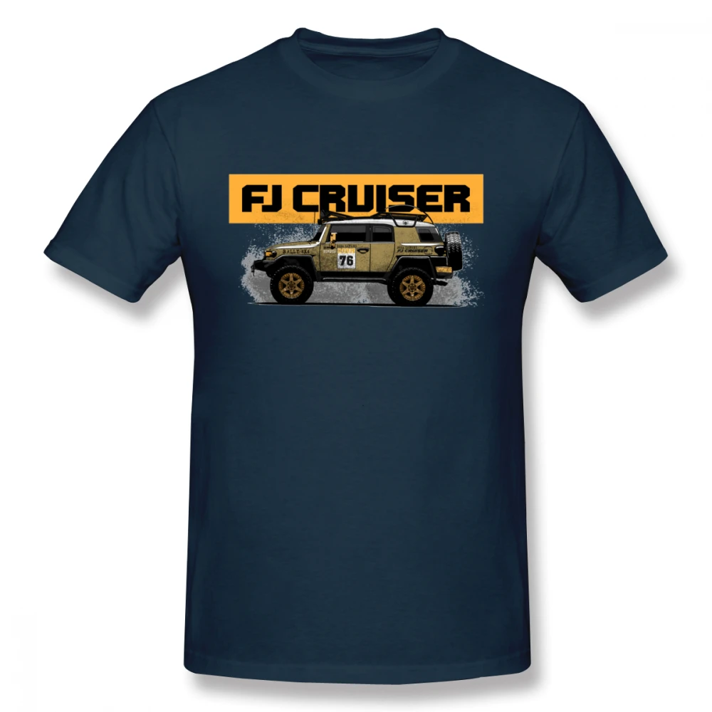 Тёмно-синий Новое поступление FJ Cruiser Футболка мужская Новинка Land Cruiser Car Homme футболка Toyota OFF Road Camiseta - Цвет: Тёмно-синий