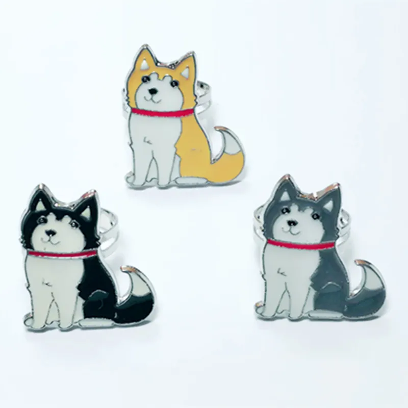 Кольца в Сибирском стиле Хаски для женщин и мужчин регулируемые модные ювелирные