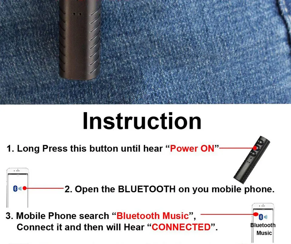 Автомобильный bluetooth-приемник FANGTUOSI, беспроводной адаптер, AUX 3,5 мм разъем для музыки, MP3 аудио, bluetooth-адаптер, приемник для iphone