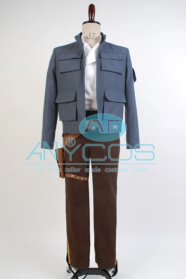 Костюм Хан Соло для косплея жакет брюки пояс кобура взрослых мужчин костюм на