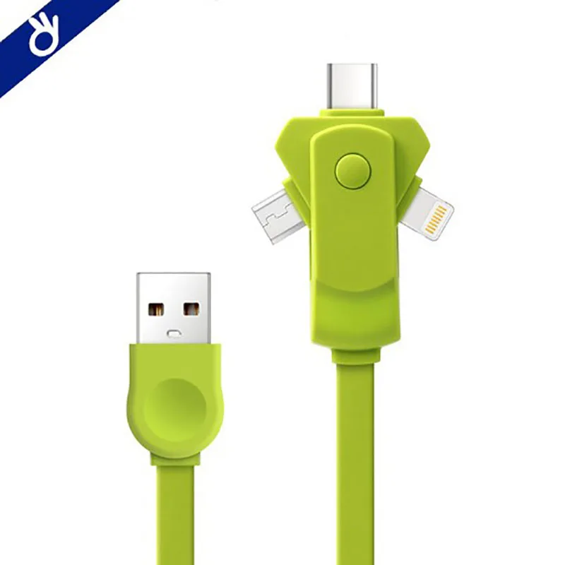 Многофункциональные кабели для передачи данных Smart three in one вращение на 360
