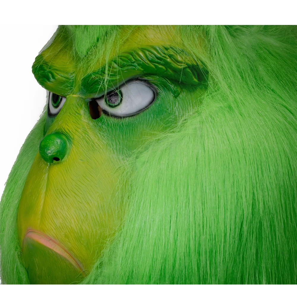 XCOSER How the Grinch Рождественская латексная маска для костюмированной вечеринки с