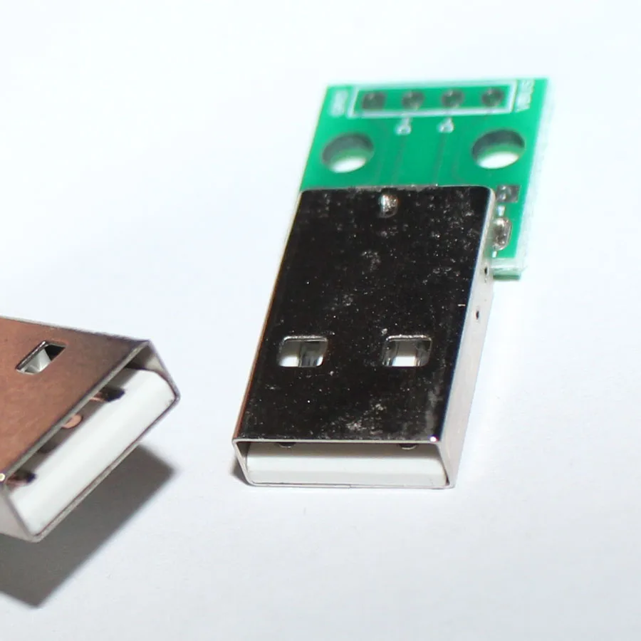 2pcs USB 2.0 Male Plug to DIP 4Pin Adapter Connector 2.54mm Welded PCB Converter Pinboard for Cellphone Data Lin | Обустройство дома