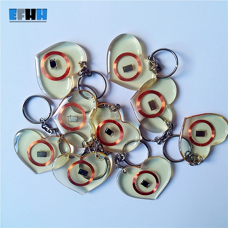 125 кГц EM4100/TK4100 ID прозрачные тропы клеевой карты rfid метка для ключей только чтения