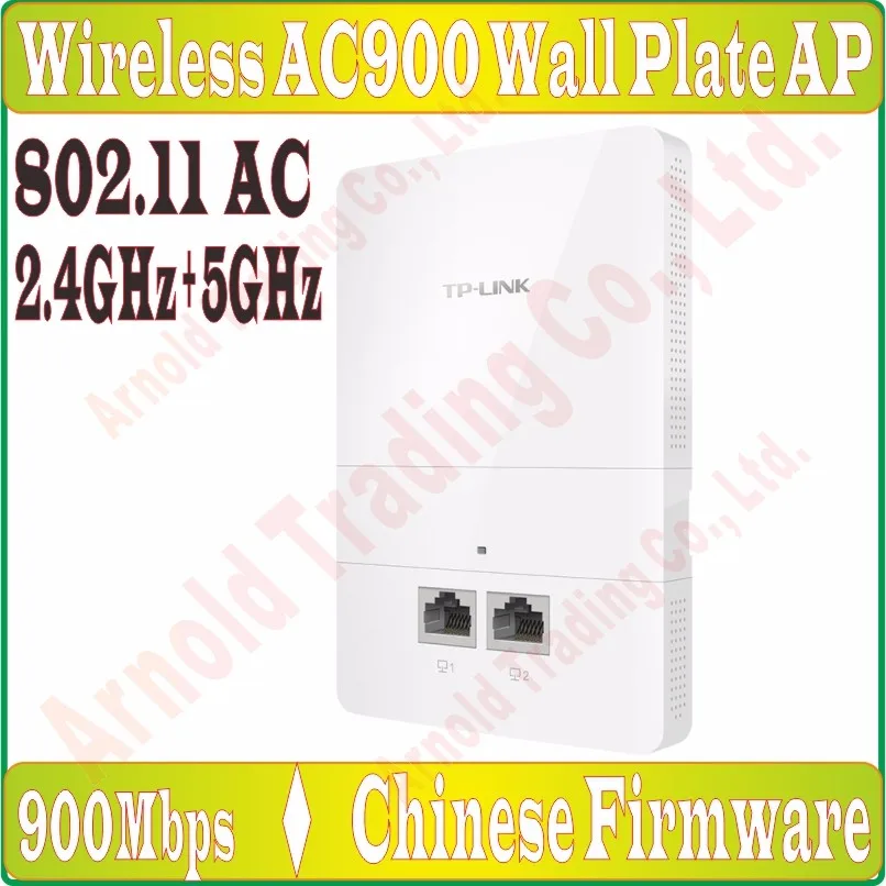 2,4 ГГц+ Wi-Fi 5 ГГц 900 Мбит/с в стену AP для отеля проект WiFi, закрытый AP 802.11AC Wi-Fi точка доступа, PoE Питание, 100 м RJ45 Порты и разъёмы* 2