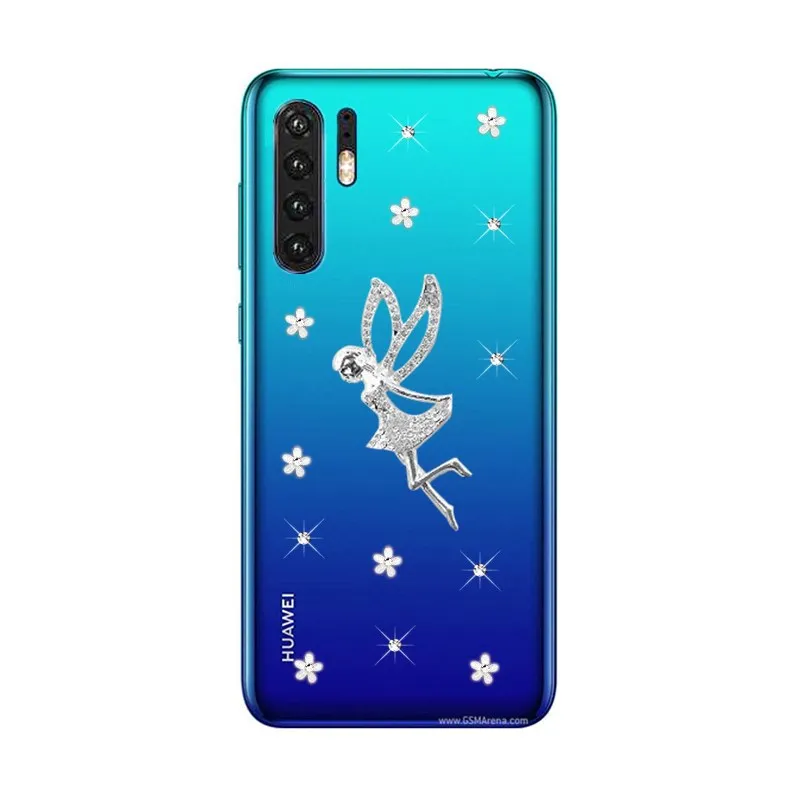 Чехол для Huawei P30 pro чехол телефона Honor 8S 8C Прозрачный бампер с павлином задняя