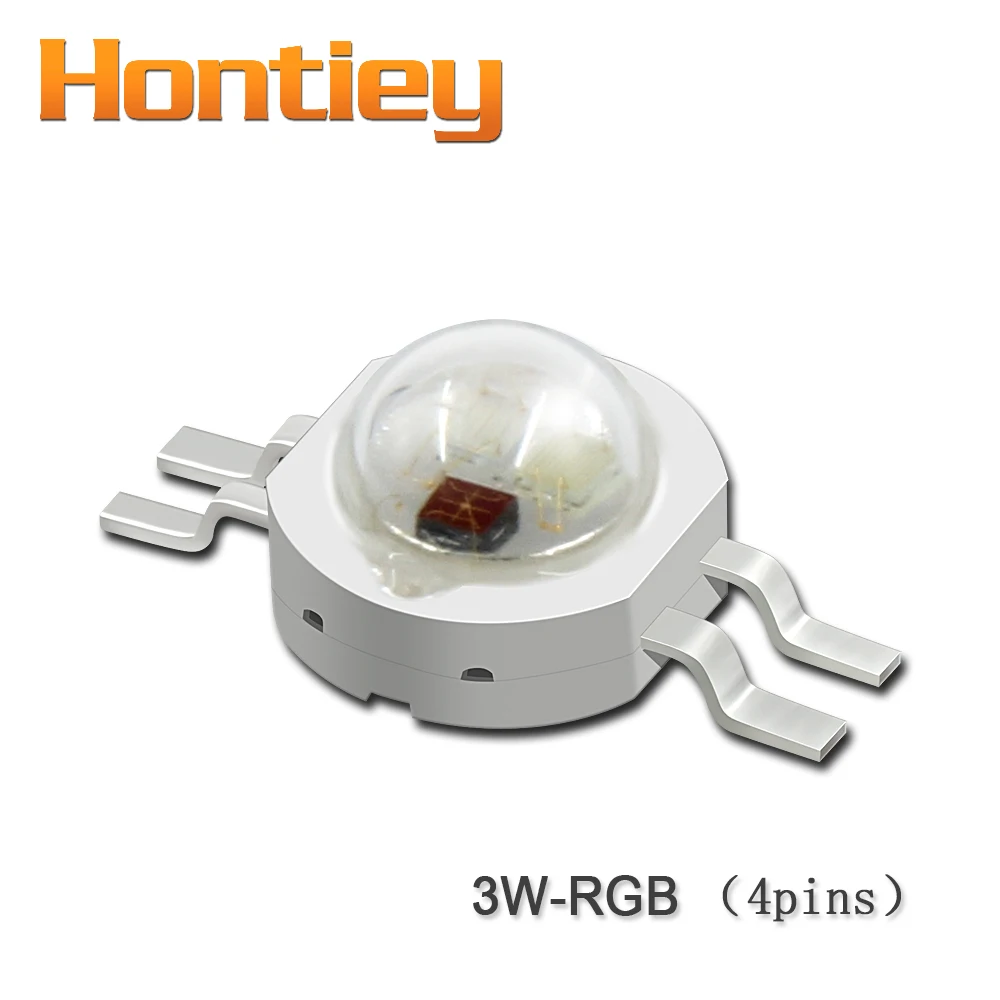 Hontiey 3 Вт RGB светодиодный красный зеленый сине-белые высокое Мощность лампа 4/6/8