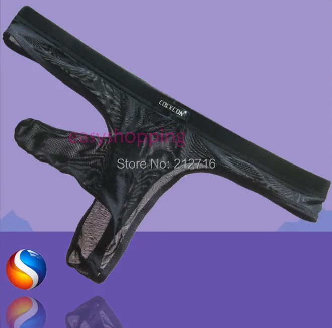 Бесплатная Доставка Mix-Цвета Для мужчин супер пикантная Удобная сетка стринги