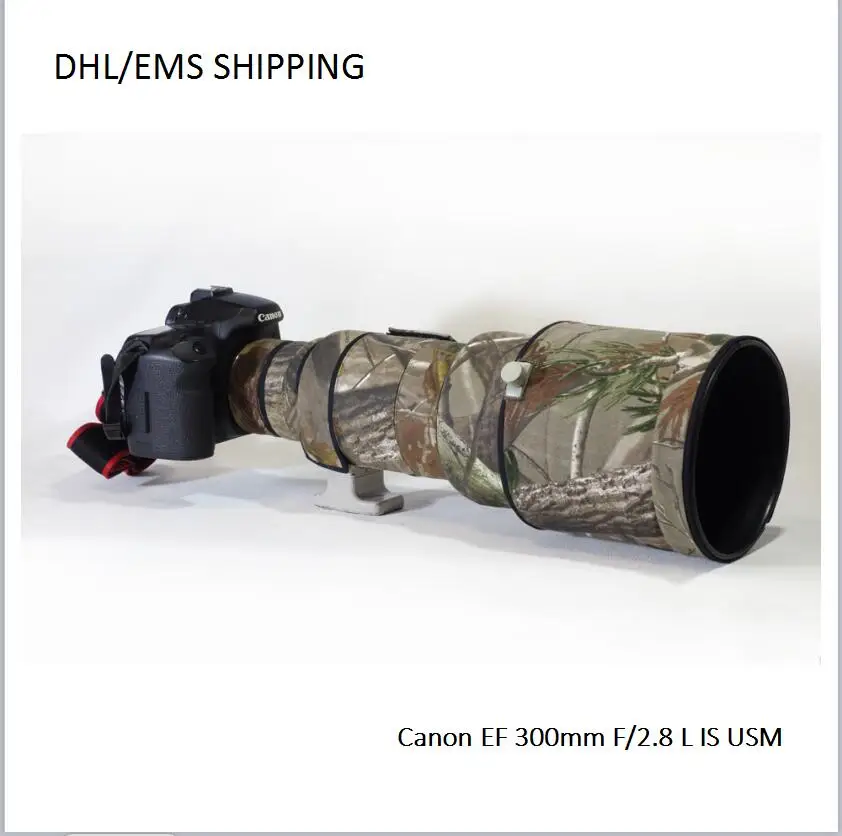DHL/EMS доставка пальто для объектива Камуфляж Canon EF 300 мм F/2 8 L IS USM gun одежда защита