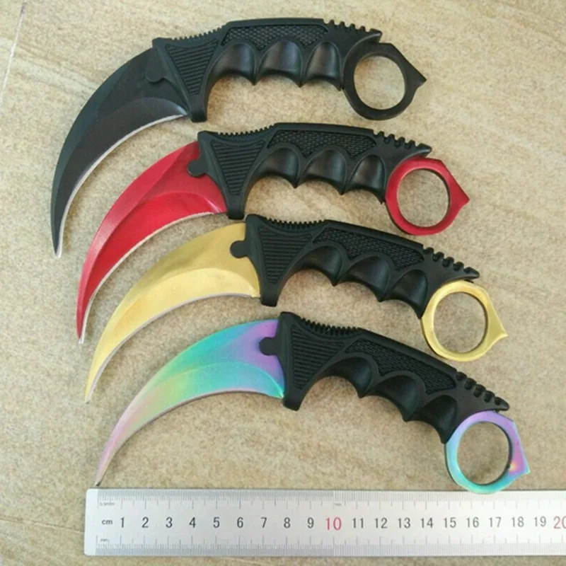 Нож для кемпинга CS GO Counter Strike Machetes керамбит нож с фиксированным лезвием из