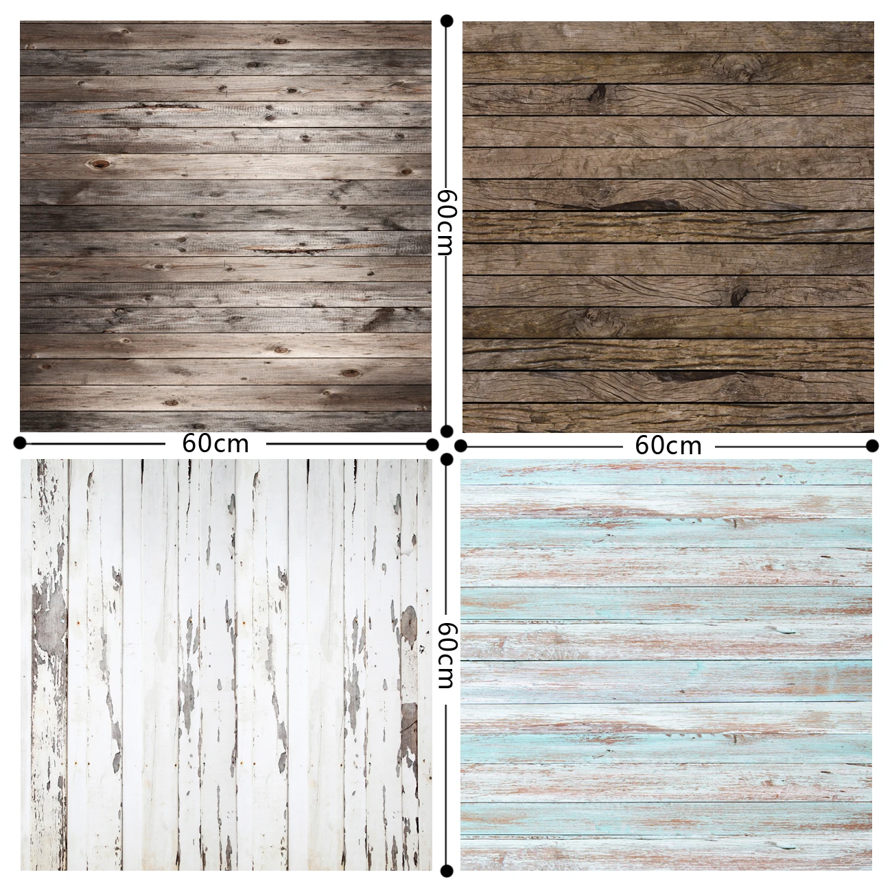 

HUAYI 4pc 0.6x0.6m Wood Floor backdrop photography backdrops wood vinyl Backdrop GY-009